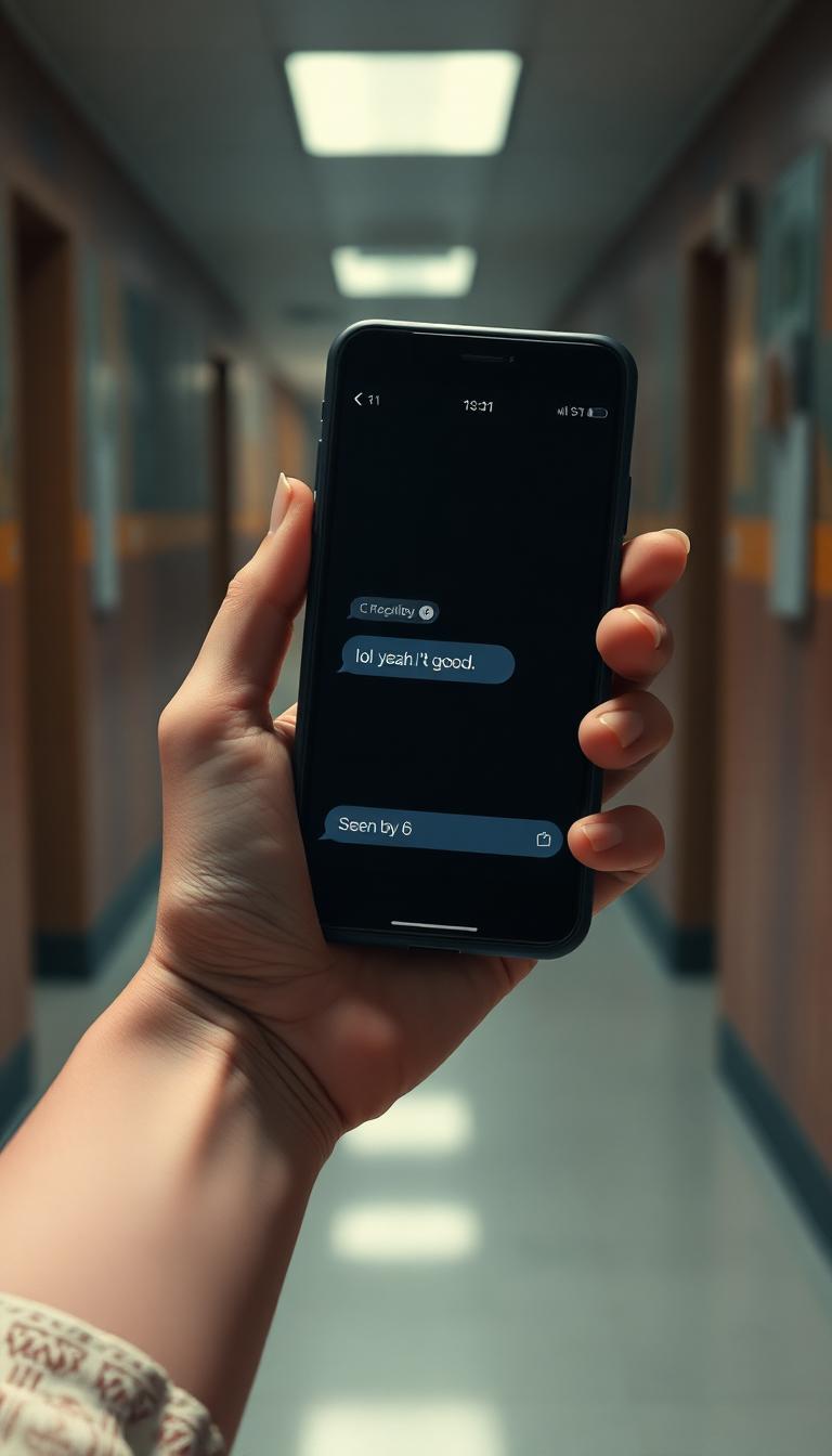 Smile in the hallway. Laugh in the group chat. Say "I'm good" before anybody could ask twice.
